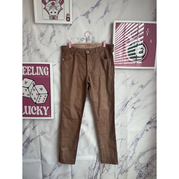 Adriano Goldschmied dusty rose super skinny ankle jeans sz 31R - Picture 4 of 9